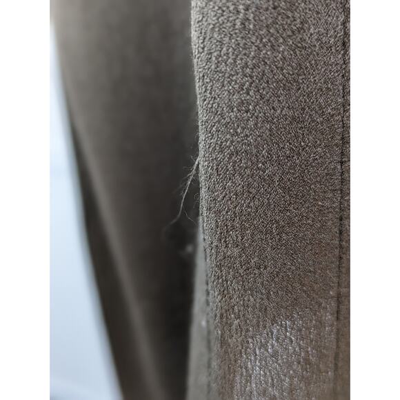 French Connection Shirt Dress Silk Ruffle Floral Button Victorian Brown Size 2 - Picture 8 of 11